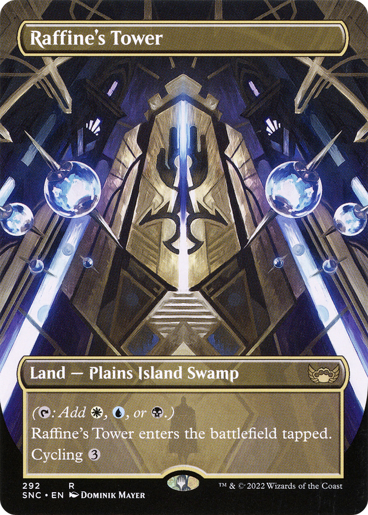 {R} Raffine's Tower (Borderless Alternate Art) [Streets of New Capenna][SNC 292]