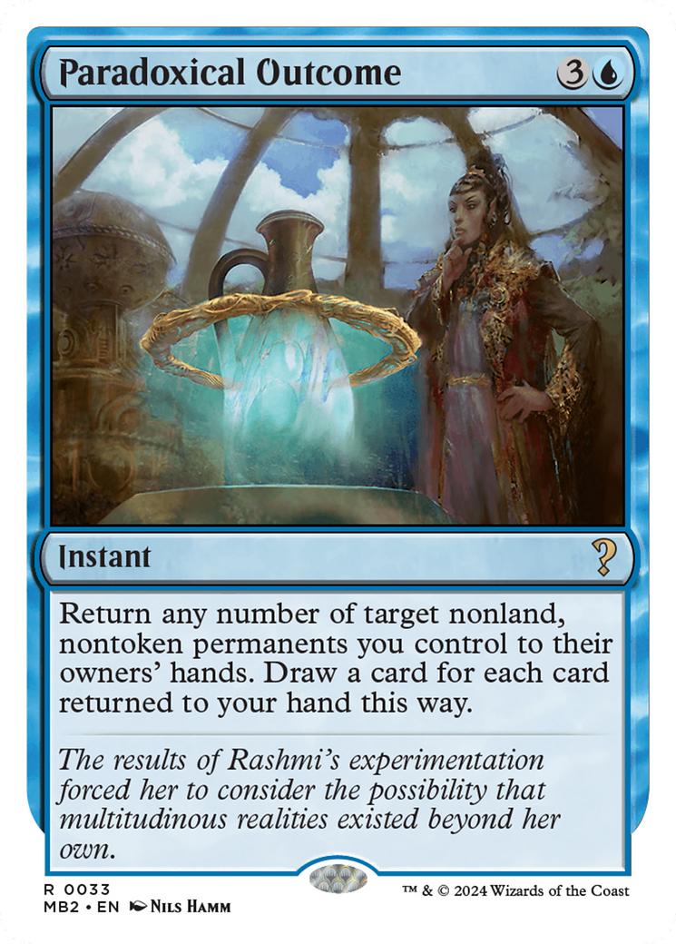 {R} Paradoxical Outcome (White Border) [Mystery Booster 2][MB2 033]