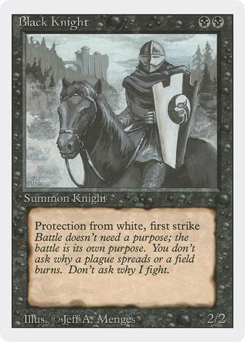{C} Black Knight [Revised Edition][3ED 095]