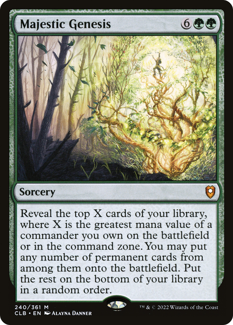 {R} Majestic Genesis [Commander Legends: Battle for Baldur's Gate][CLB 240]