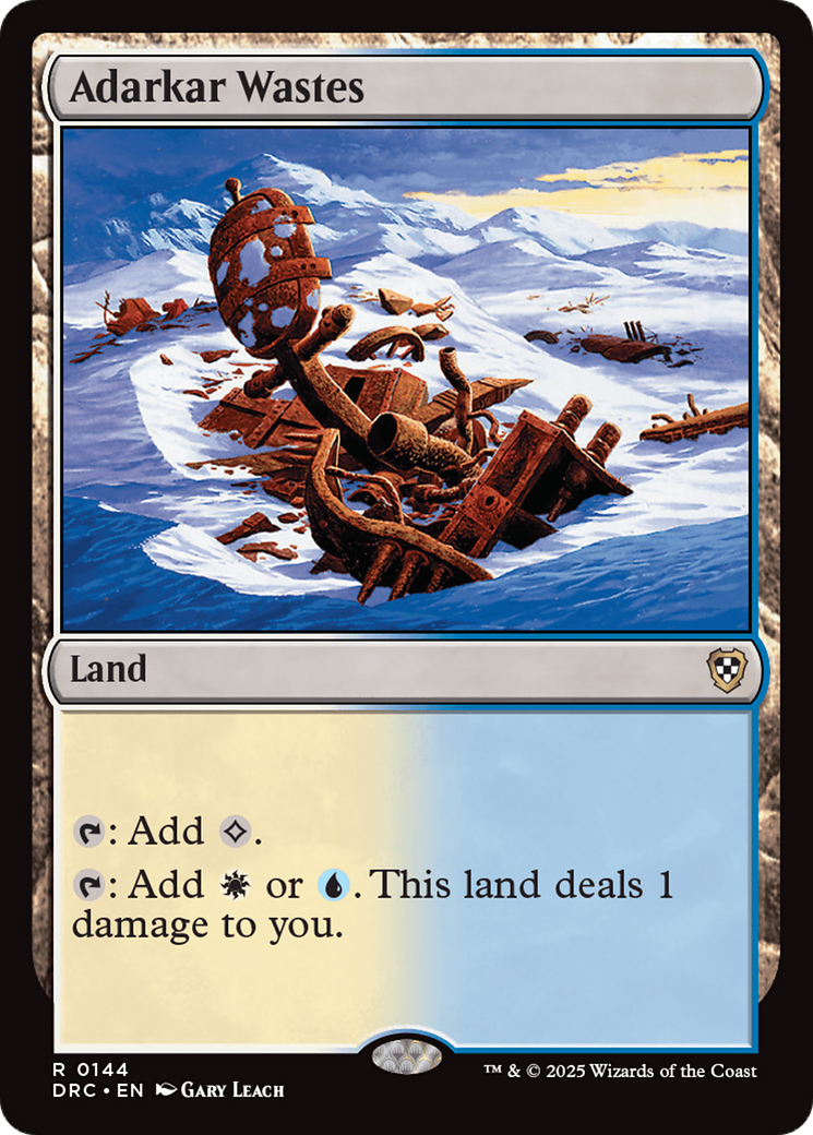 {R} Adarkar Wastes [Aetherdrift Commander][DRC 144]