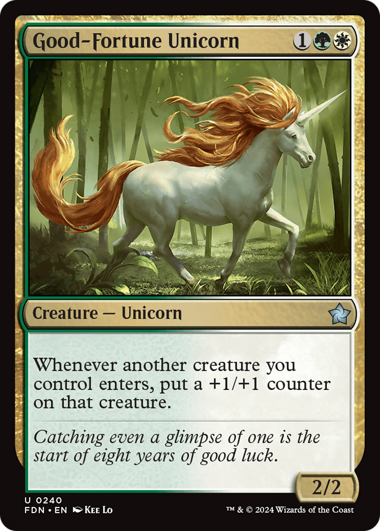 {@C} Good-Fortune Unicorn [Foundations][FDN 240]