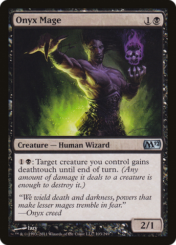 {C} Onyx Mage [Magic 2012][M12 103]