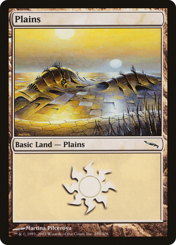 {B}[MRD 289] Plains (289) [Mirrodin]