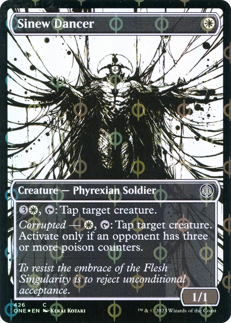 {C} Sinew Dancer (Showcase Ichor Step-and-Compleat Foil) [Phyrexia: All Will Be One][ONE 426]