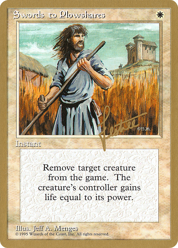 {C} Swords to Plowshares (Bertrand Lestree) [Pro Tour Collector Set][GB PTC BL52]