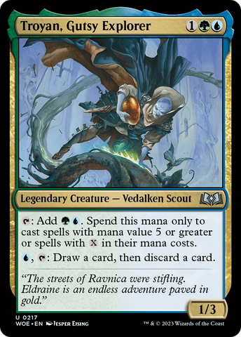 {@C} Troyan, Gutsy Explorer [Wilds of Eldraine][WOE 217]