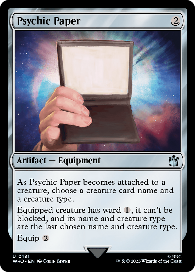 {C} Psychic Paper [Doctor Who][WHO 181]