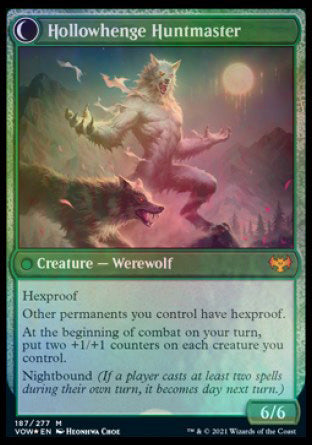 {R} Avabruck Caretaker // Hollowhenge Huntmaster [Innistrad: Crimson Vow Prerelease Promos][PR VOW 187]