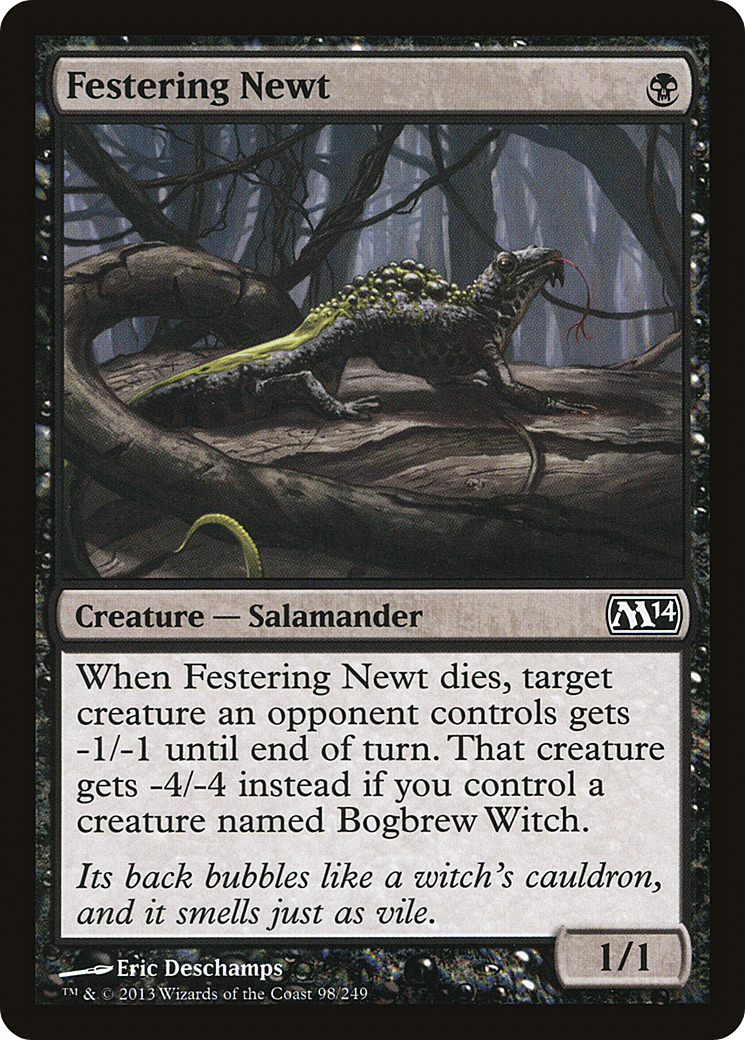 {C} Festering Newt [Magic 2014][M14 098]