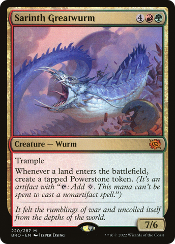 {R} Sarinth Greatwurm [The Brothers' War][BRO 220]
