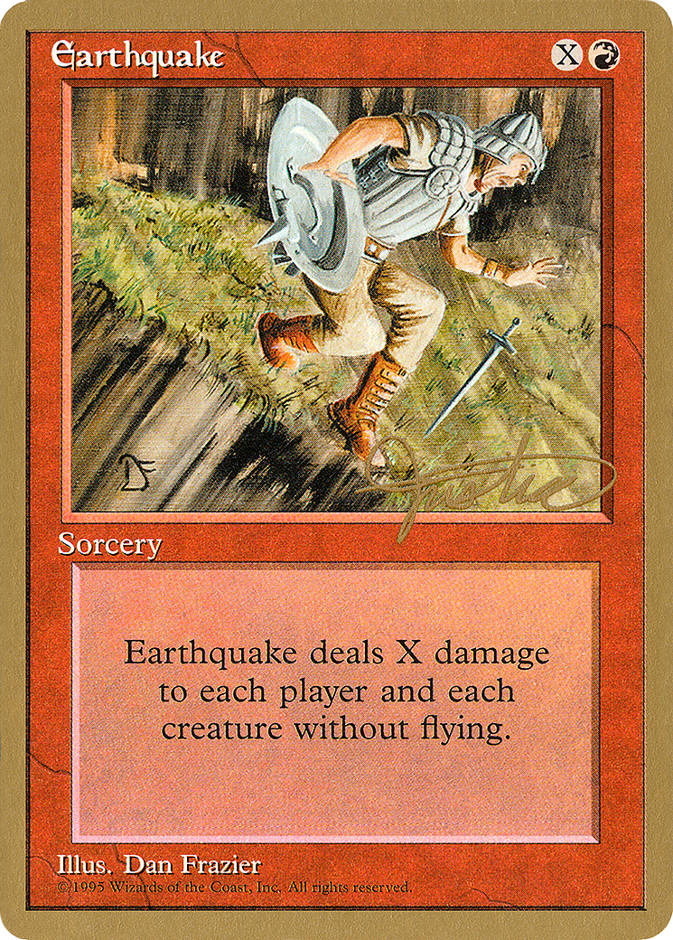 {R} Earthquake (Mark Justice) [Pro Tour Collector Set][GB PTC MJ189]