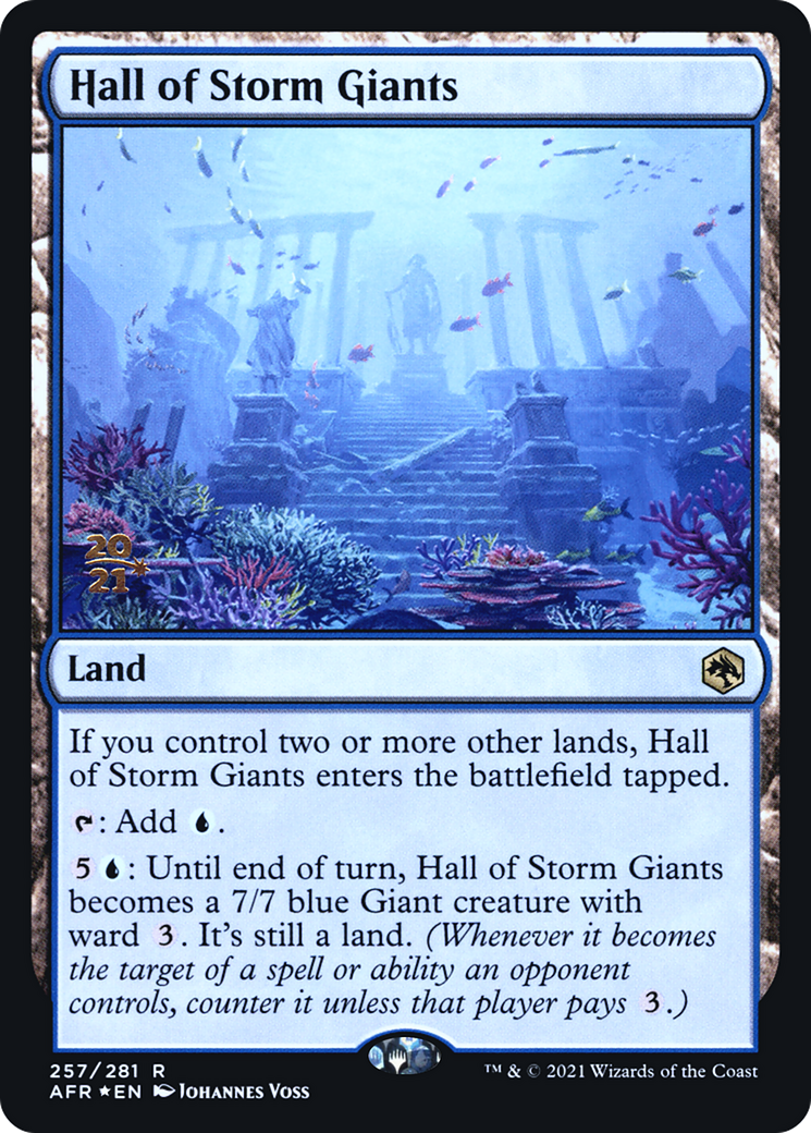 {R} Hall of Storm Giants [Dungeons & Dragons: Adventures in the Forgotten Realms Prerelease Promos][PR AFR 257]
