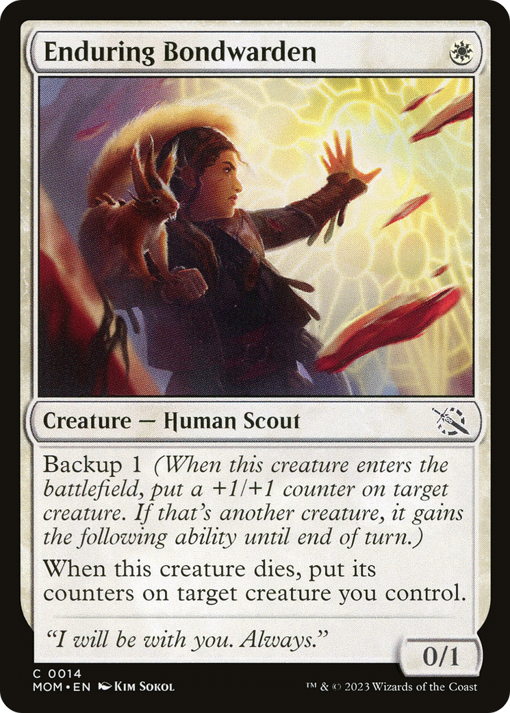 {C} Enduring Bondwarden [March of the Machine][MOM 014]