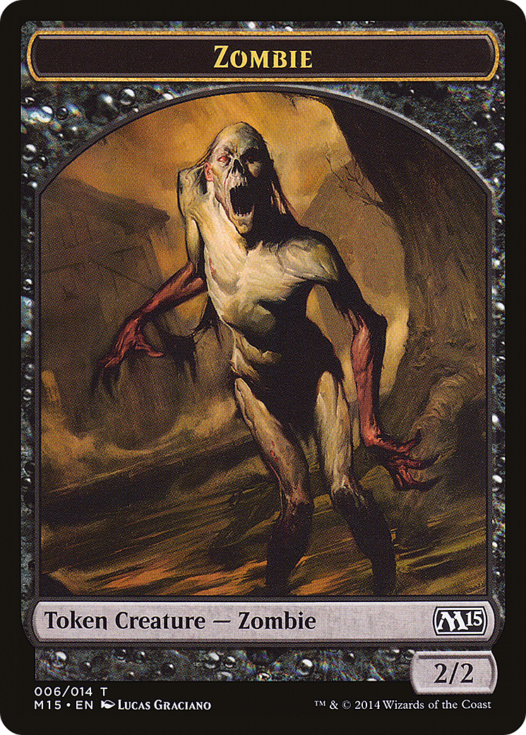 {T} Zombie Token [Magic 2015 Tokens][TM15 006]