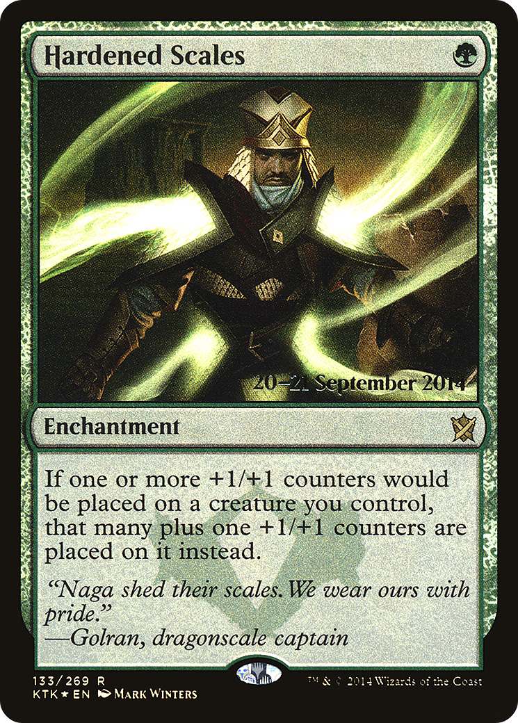 {R} Hardened Scales [Khans of Tarkir Prerelease Promos][PR KTK 133]