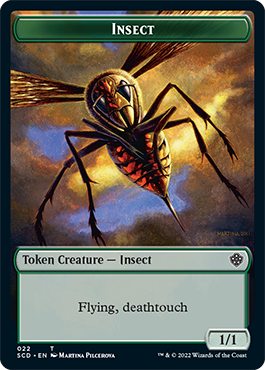 {C} Insect // Human Warrior Double-Sided Token [Starter Commander Decks][SCD 000]