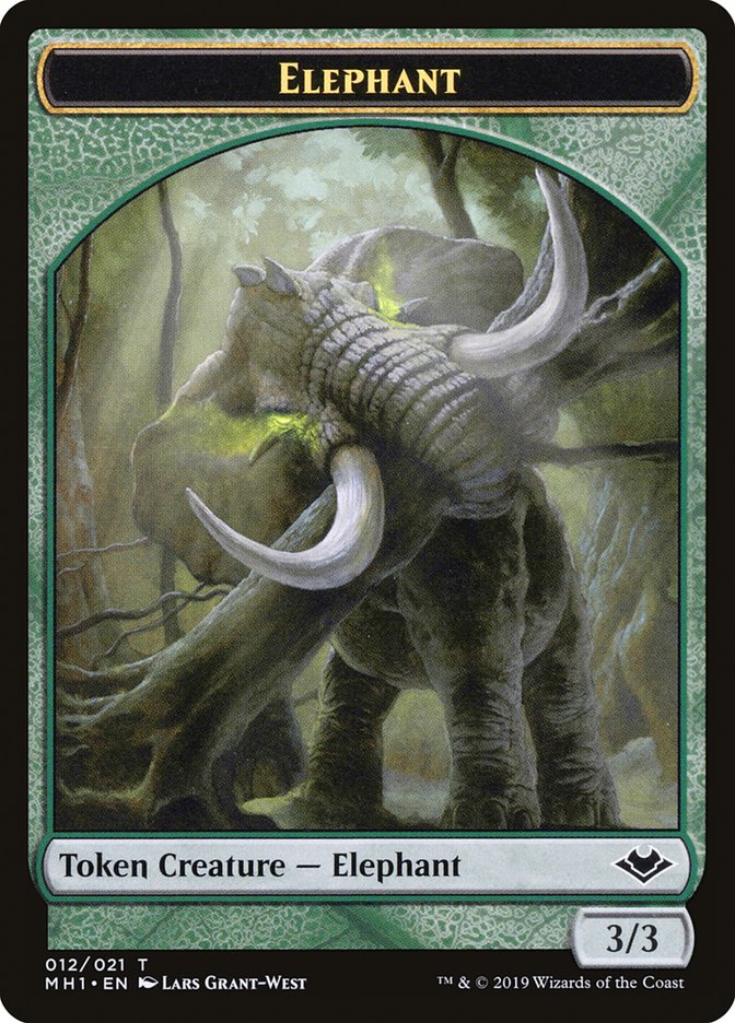 {T} Elephant Token [Modern Horizons Tokens][TMH1 012]