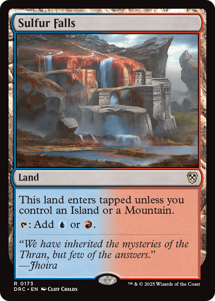 {R} Sulfur Falls [Aetherdrift Commander][DRC 173]