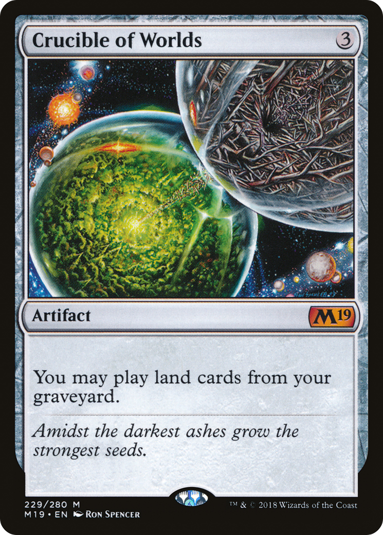 {R} Crucible of Worlds [Core Set 2019][M19 229]