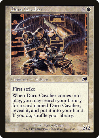 {C} Daru Cavalier [Onslaught][ONS 018]