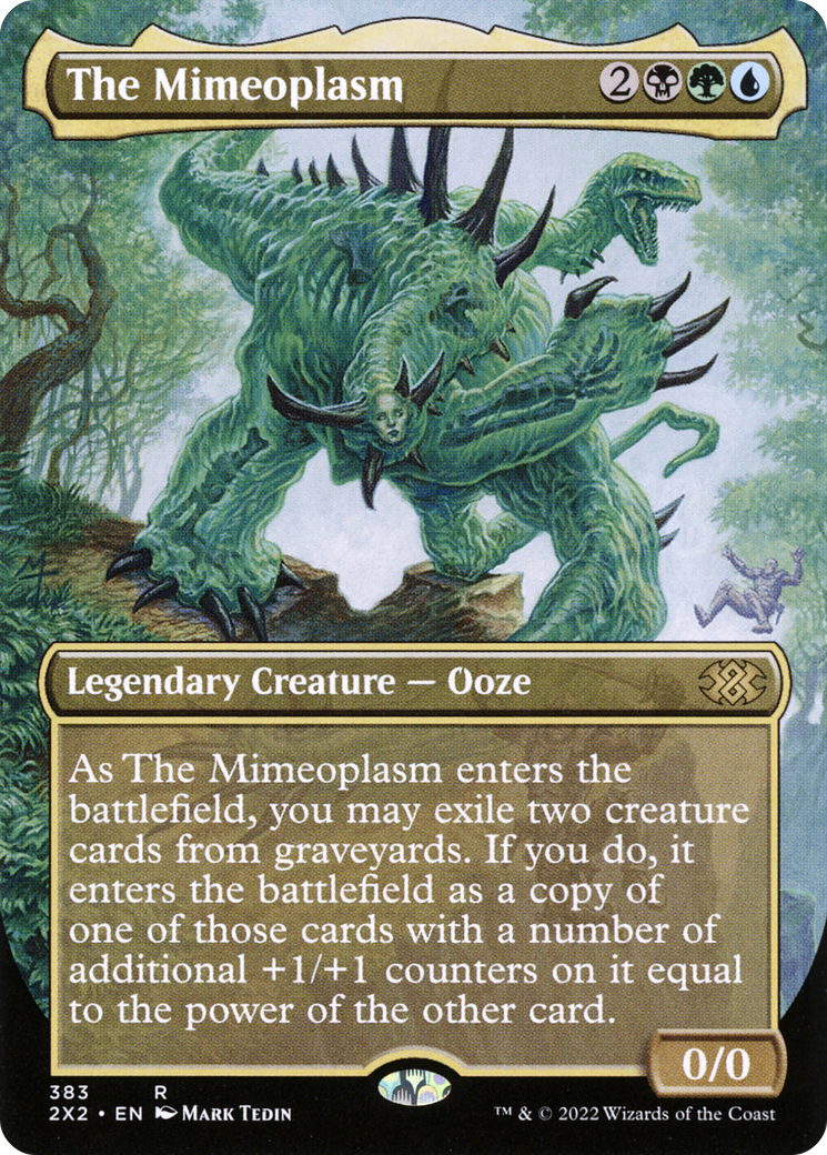 {R} The Mimeoplasm (Borderless Alternate Art) [Double Masters 2022][2X2 383]