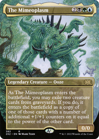 {R} The Mimeoplasm (Borderless Alternate Art) [Double Masters 2022][2X2 383]