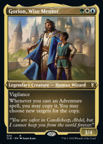 {R} Gorion, Wise Mentor (Foil Etched) [Commander Legends: Battle for Baldur's Gate][CLB 534]
