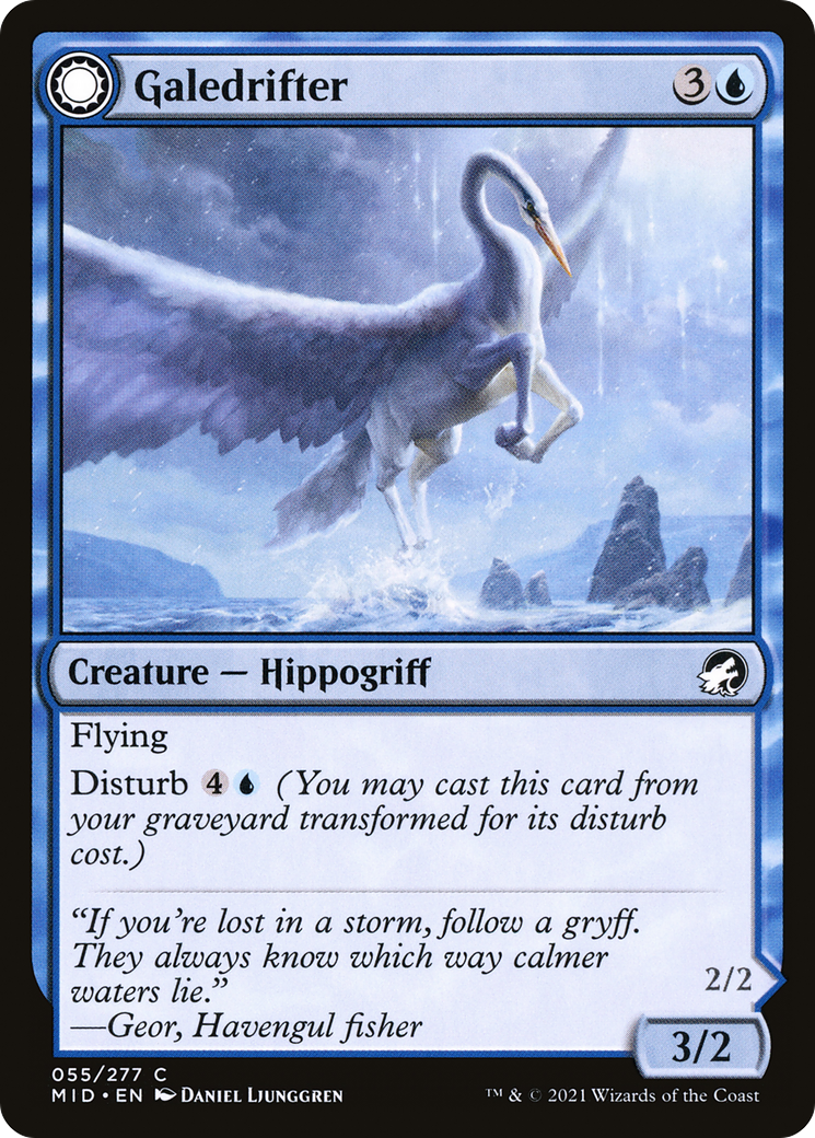 {C} Galedrifter // Waildrifter [Innistrad: Midnight Hunt][MID 055]