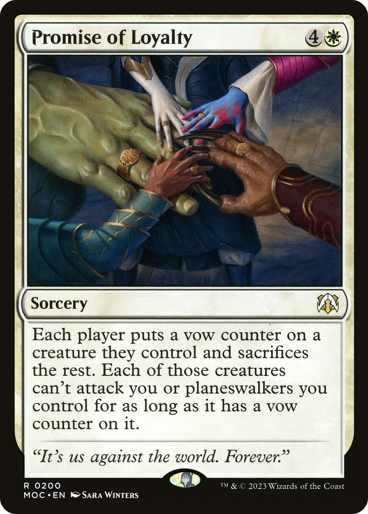 {R} Promise of Loyalty [March of the Machine Commander][MOC 200]