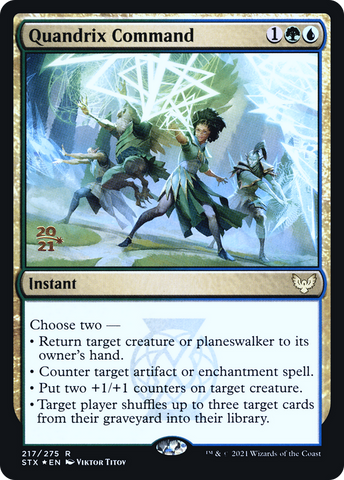 {R} Quandrix Command [Strixhaven: School of Mages Prerelease Promos][PR STX 217]
