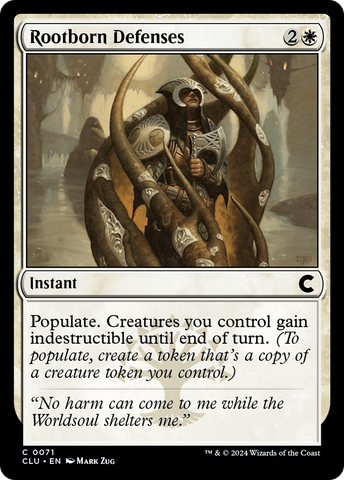 {C} Rootborn Defenses [Ravnica: Clue Edition][CLU 071]