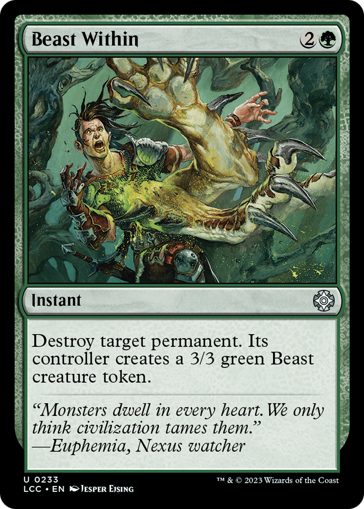 {C} Beast Within [The Lost Caverns of Ixalan Commander][LCC 233]