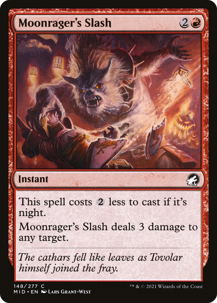 {C} Moonrager's Slash [Innistrad: Midnight Hunt][MID 148]