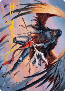 {A} Liesa, Forgotten Archangel Art Card (Gold-Stamped Signature) [Innistrad: Midnight Hunt Art Series][GS AMID 063]