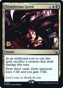 {R} Treacherous Greed [Murders at Karlov Manor Prerelease Promos][PR MKM 237]