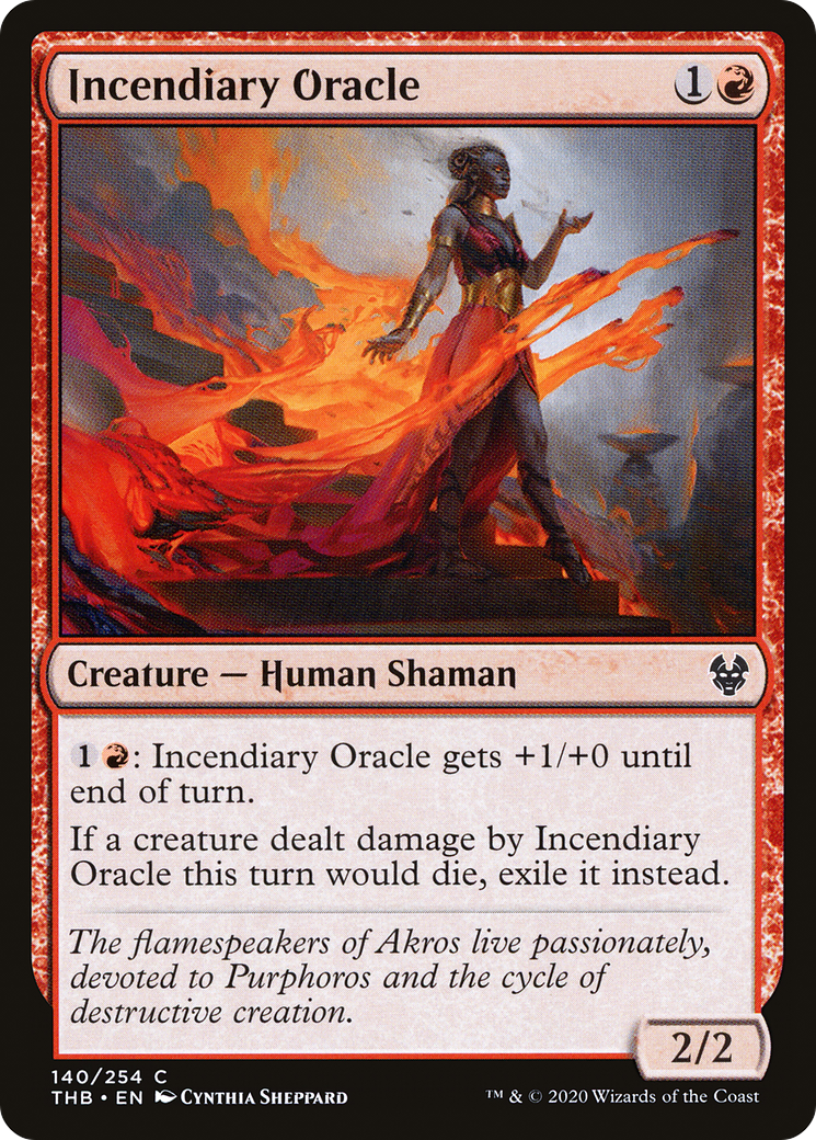 {C} Incendiary Oracle [Theros Beyond Death][THB 140]