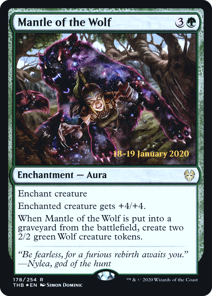 {R} Mantle of the Wolf [Theros Beyond Death Prerelease Promos][PR THB 178]
