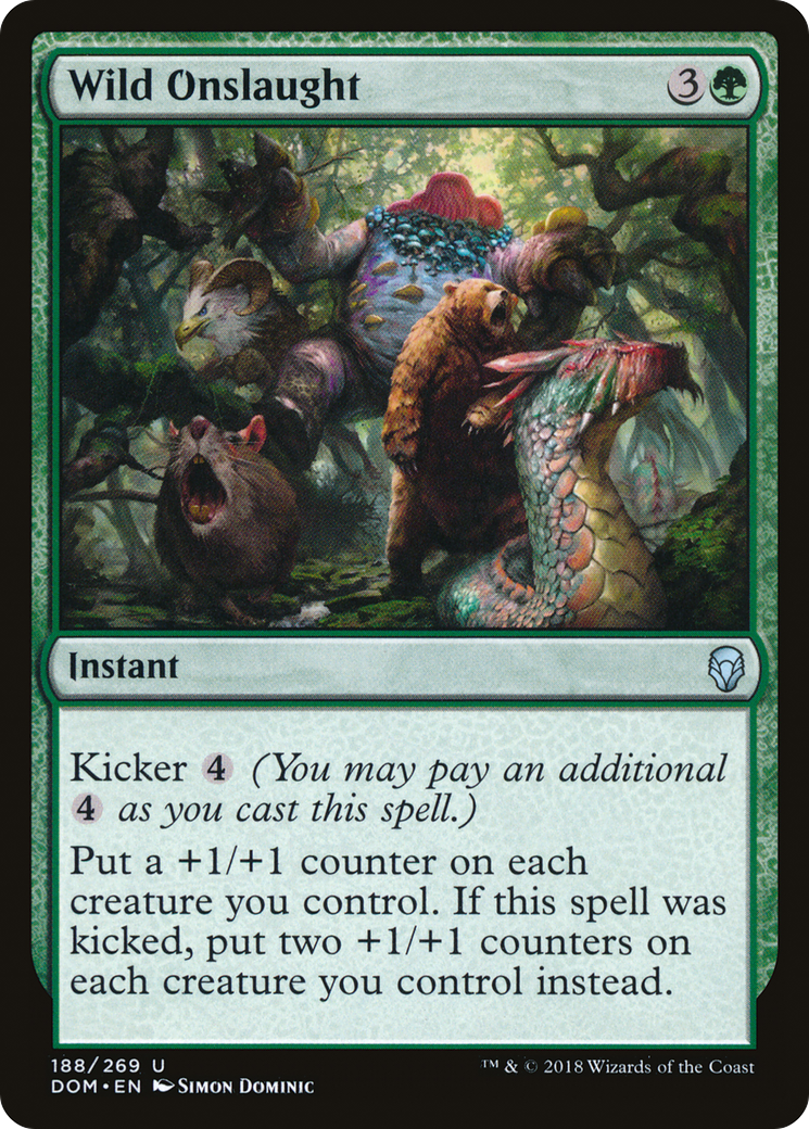 {C} Wild Onslaught [Dominaria][DOM 188]