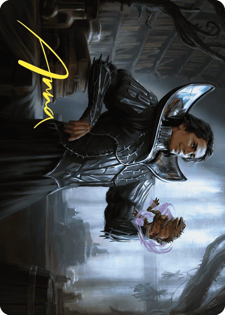 {A} Spiteful Hexmage Art Card (Gold-Stamped Signature) [Wilds of Eldraine Art Series][GS AWOE 015]