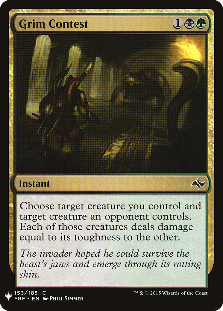{C} Grim Contest [Mystery Booster][LS FRF 153]