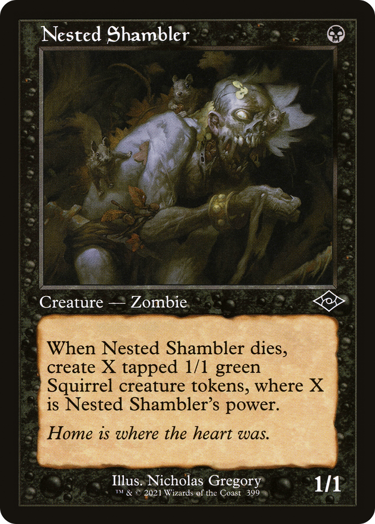 {C} Nested Shambler (Retro Frame) (Foil) [Modern Horizons 2] [MH2 399]