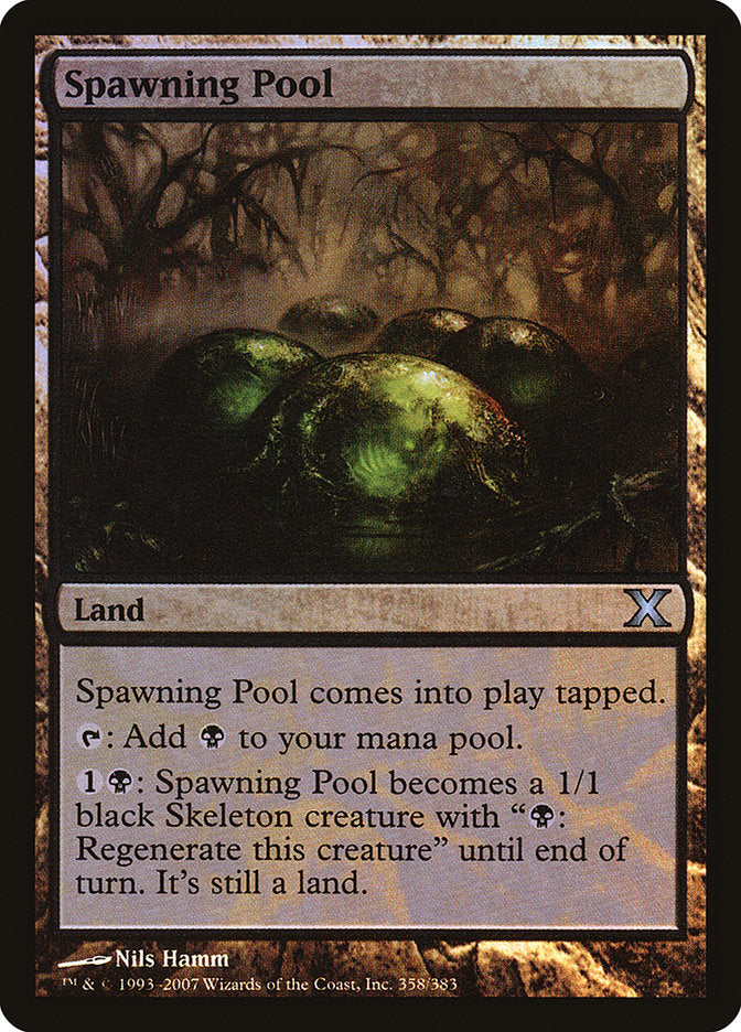 {C} Spawning Pool (Premium Foil) [Tenth Edition][FP 10E 358]