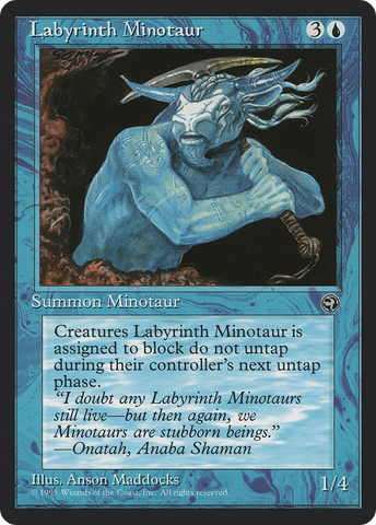 {C} Labyrinth Minotaur (Zeki Flavor Text) [Homelands][HML 30A]