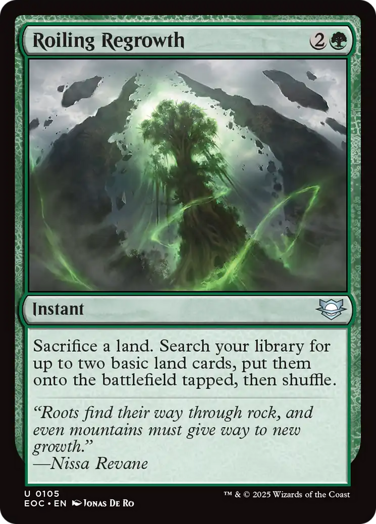 {C} Roiling Regrowth [Edge of Eternities Commander][EOC 105]