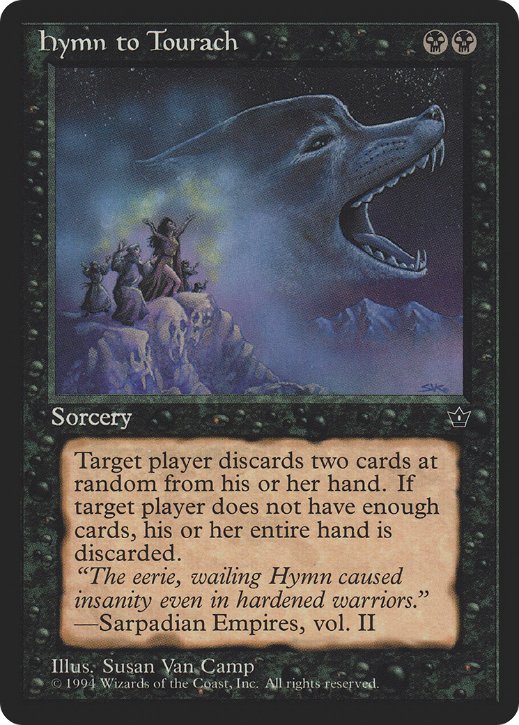 {C} Hymn to Tourach (Susan Van Camp) [Fallen Empires][FEM 38A]