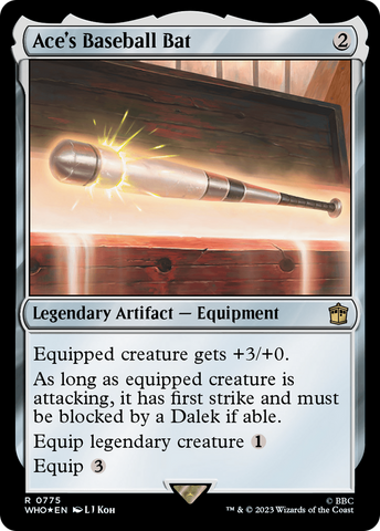 {R} Ace's Baseball Bat (Surge Foil) [Doctor Who][WHO 775]