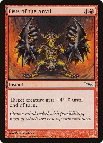 {C} Fists of the Anvil [Mirrodin][MRD 091]