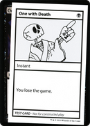 {R} One with Death (2021 Edition) [Mystery Booster Playtest Cards][CMB1 045]