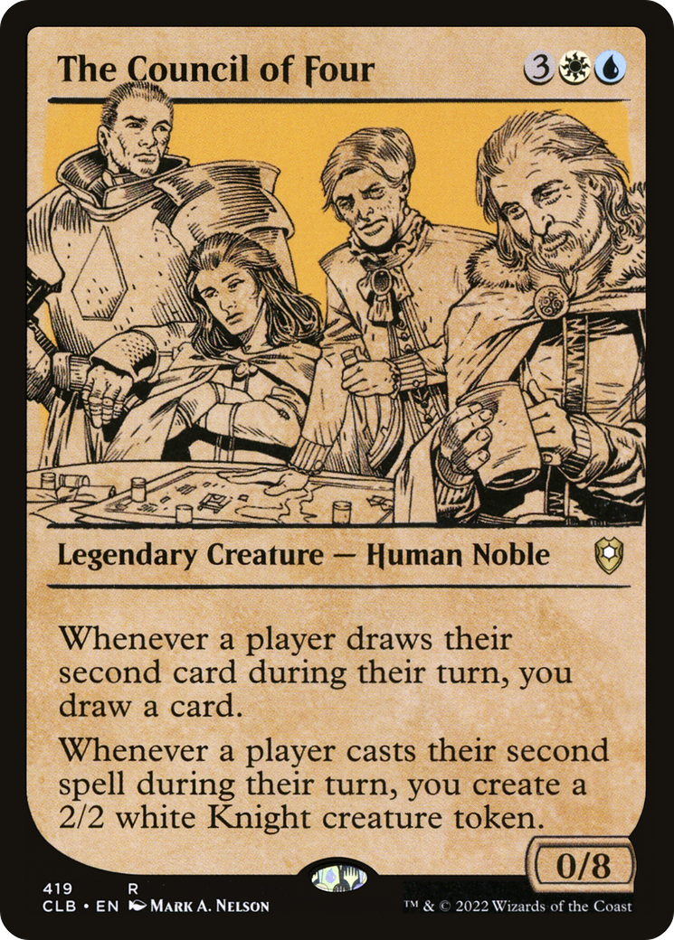 {R} The Council of Four (Showcase) [Commander Legends: Battle for Baldur's Gate][CLB 419]